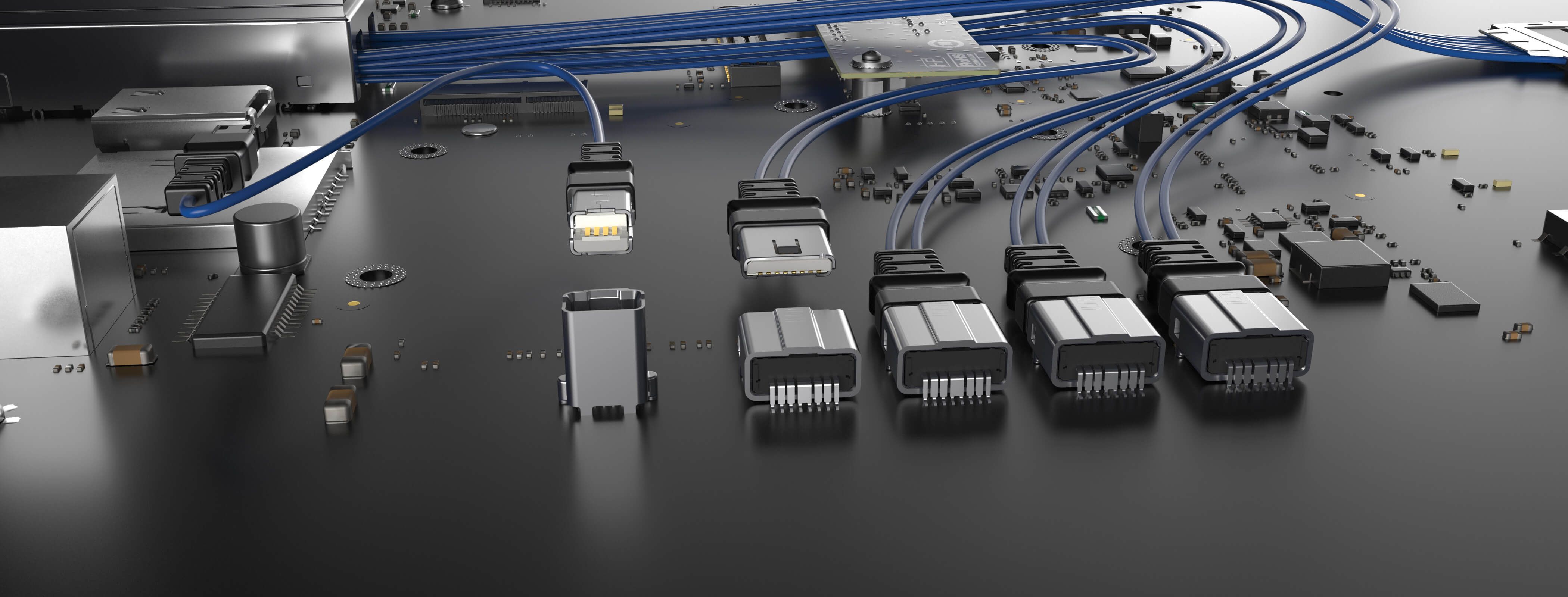 AcceleRate® Mini Flyover® system via Eye Speed Thinax™ ultra low skew twinax cable.