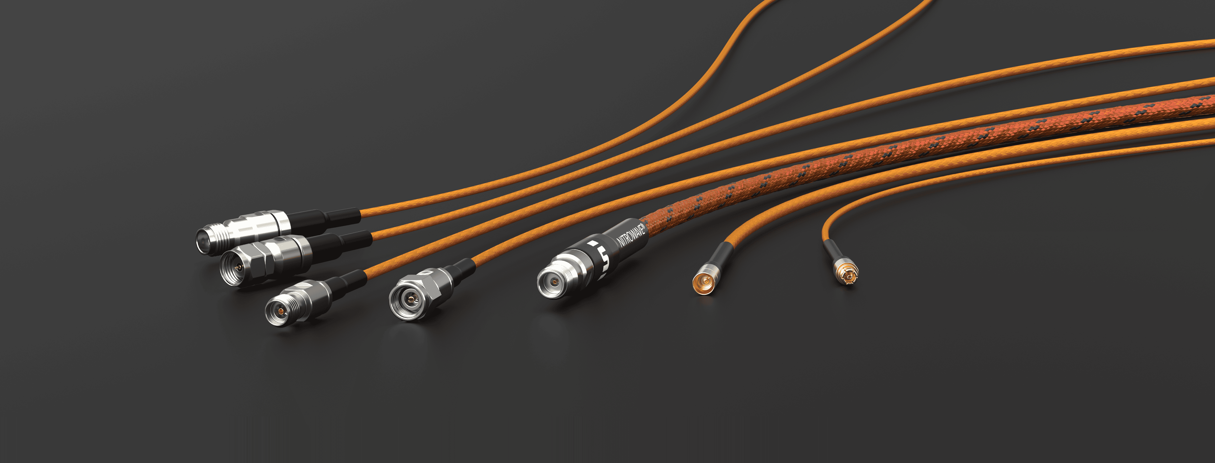 Samtec Nitrowave RF Orange Cable