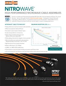 Samtec Nitrowave® RF Orange<br/>Cable eBrochure
